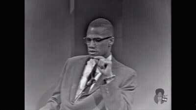 Black And White Man In Suit Giving Speech GIF