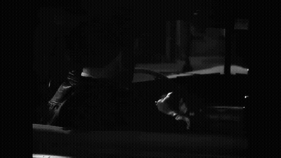Black And White Man In Suit Smoking Cigarette GIF