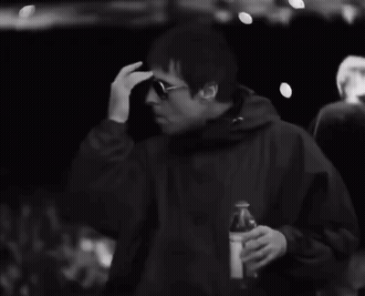 Black And White Man In Sunglasses Drinking From Can GIF