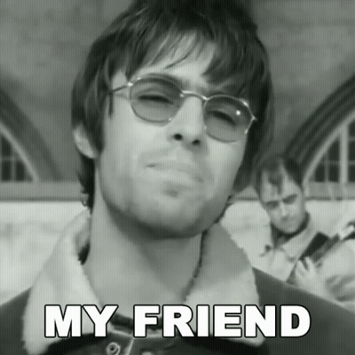 Black And White Man In Sunglasses My Friend GIF