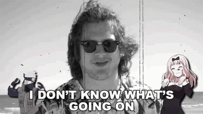 Black And White Man In Sunglasses Saying I Don't Know What's Going On GIF