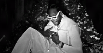 Black And White Man In White Sunglasses Smoking GIF