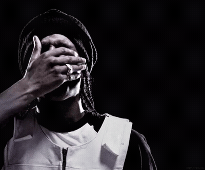 Black And White Man In White Vest GIF