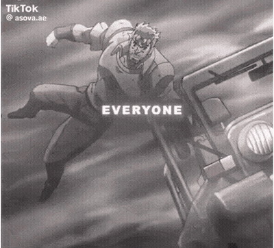 Black And White Man Jumping Over Car Everyone GIF