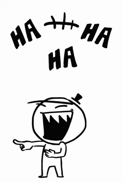 Black And White Man Laughing Ha Ha Ha GIF