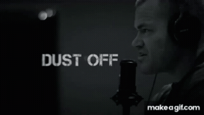 Black And White Man Looking Out Window With Duty Off GIF