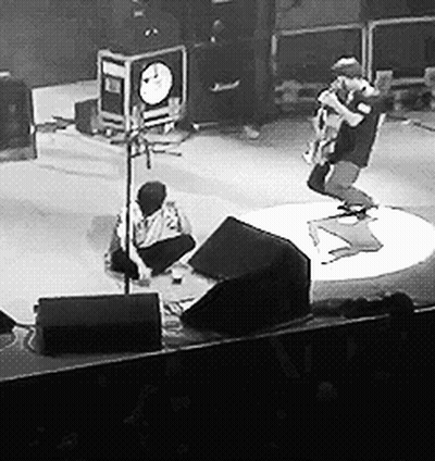 Black And White Man On Stage GIF