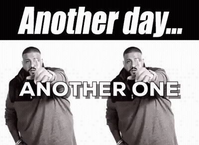 Black And White Man Pointing Another Day Another One GIF