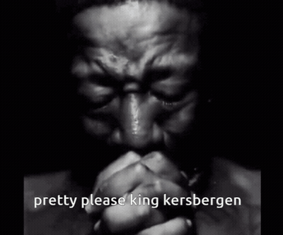 Black And White Man Praying Pretty Please King Kersbergen GIF