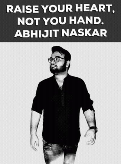 Black And White Man Raise Your Heart Not Your Hand GIF
