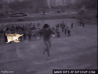 Black And White Man Running GIF