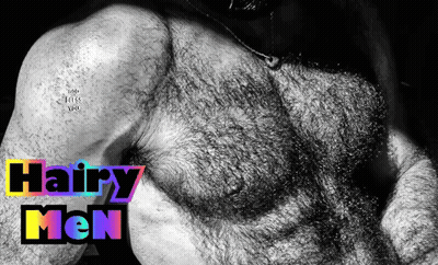 Black and White Man's Chest Hair