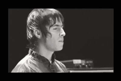 Black And White Man's Face And Neck GIF