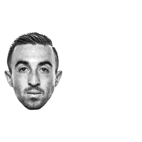 Black And White Man's Face McBeast Mode Sticker