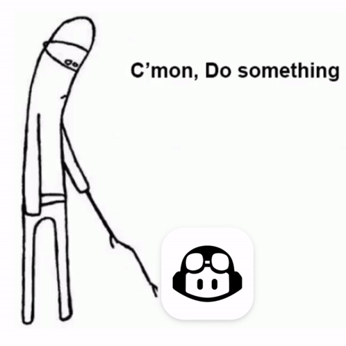 Black And White Man Saying C Mon Do Something GIF