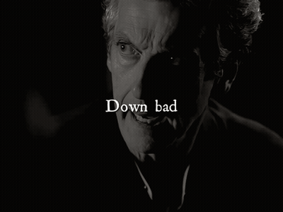Black And White Man Saying Down Bad GIF