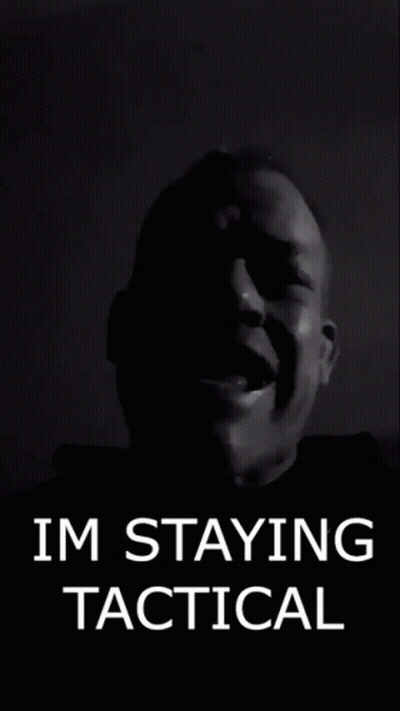 Black And White Man Saying Im Checking My Flanks GIF