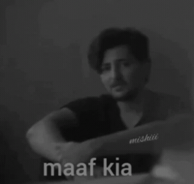 Black And White Man Saying Maaf Kia GIF