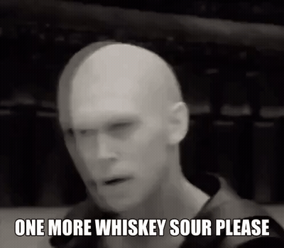 Black And White Man Saying One More Whiskey Sour Please GIF