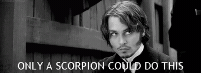 Black And White Man Saying Only A Scorpion Could Do This GIF