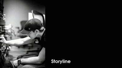 Black and White Man Saying Storyline