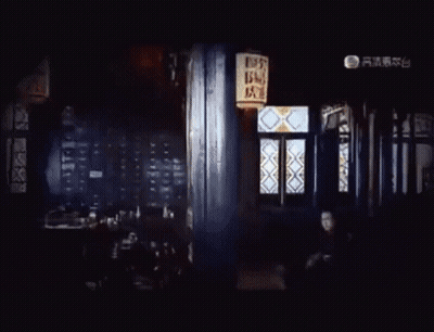 Black And White Man Screaming Chinese Writing GIF