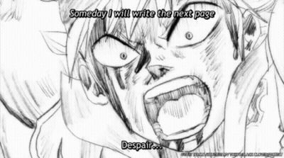 Black And White Man Screaming Someday I Will Write The Next Page Despair GIF