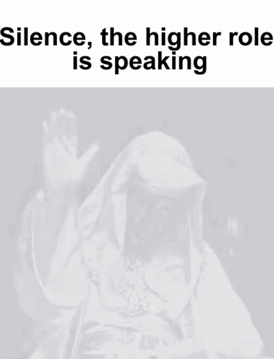 Black And White Man Silence The Higher Role Is Speaking GIF