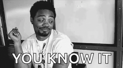 Black And White Man Sitting By Window Saying You Know It GIF