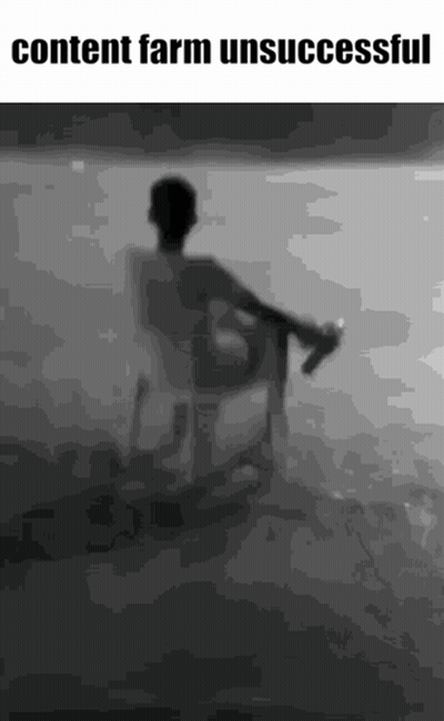 Black And White Man Sitting Holding Water Bottle GIF