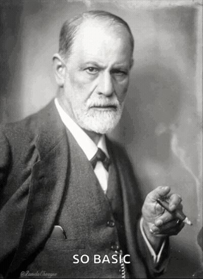 Black And White Man Smoking Cigar Saying So Basic GIF