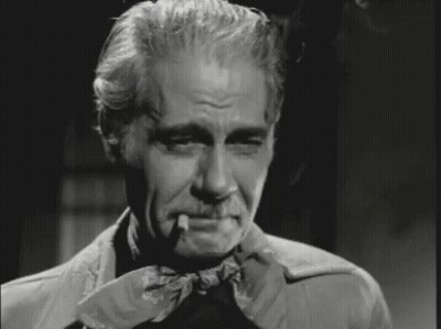 Black And White Man Smoking Cigarette GIF