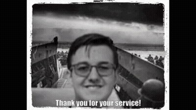 Black And White Man Thank You For Your Service GIF