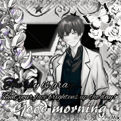 Black And White Man The Key Is Gray But Your Face Brightens Up The Day GIF
