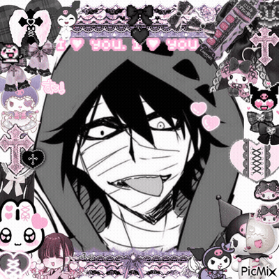 Black And White Man Tongue Out I Love You GIF