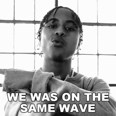 Black And White Man We Was On The Same Wave GIF