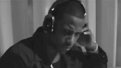 Black And White Man Wearing Necklace GIF