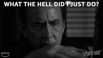 Black And White Man What The Hell Did I Just Do GIF