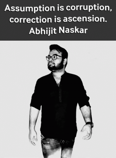 Black And White Man With Assumption Is Corruption Correction Is Ascension GIF