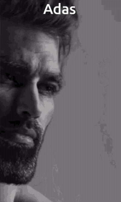 Black And White Man With Beard Saying Adas GIF