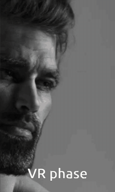 Black And White Man With Beard Vr Phase GIF