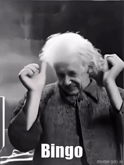 Black And White Man With Bingo GIF