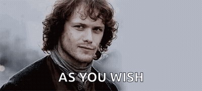 Black And White Man With Curly Hair Saying As You Wish GIF