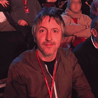 Black And White Man With Diamond On Face GIF
