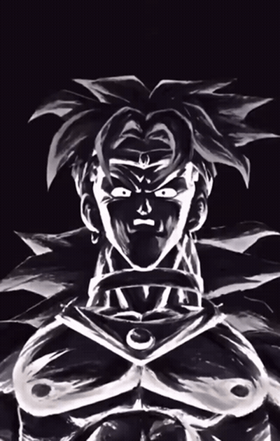 Black And White Man With Evil GIF