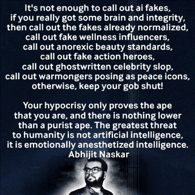 Black And White Man With Glasses Abhijit Naskar Quote GIF