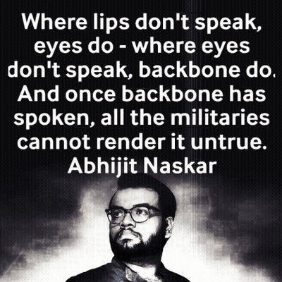 Black And White Man With Glasses Quote Abhijit Naskar GIF