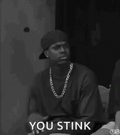 Black And White Man With Hat And Necklace GIF