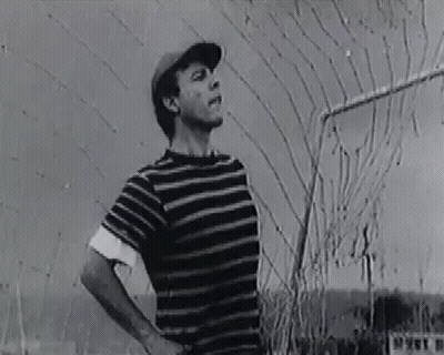 Black And White Man With Hat GIF