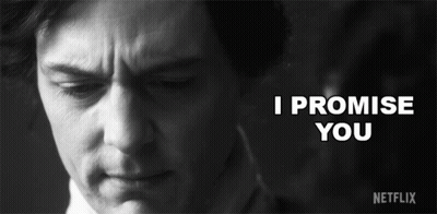 Black And White Man With I Promise You GIF